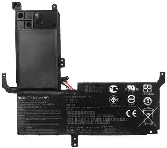 Compatible laptop battery asus  for TP510UA-1A 