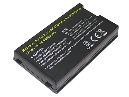 Compatible laptop battery Asus  for A8E 