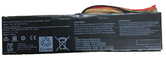 Compatible laptop battery GIGABYTE  for GAG-J40 