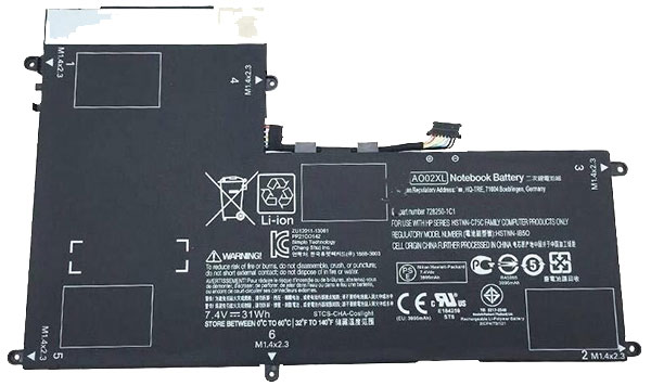 Compatible laptop battery HP  for ElitePad-1000-G2-J0F41PA 