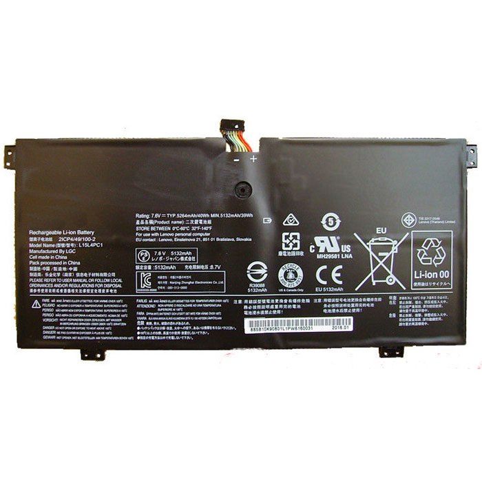 Compatible laptop battery LENOVO  for Yoga-710-11ISK(80TX000FGE) 
