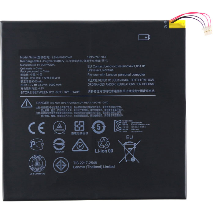 Compatible laptop battery Lenovo  for Miix-310-10ICR-80SG 