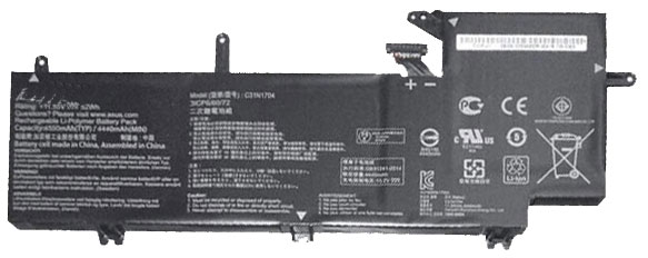 Compatible laptop battery asus  for Q535U 