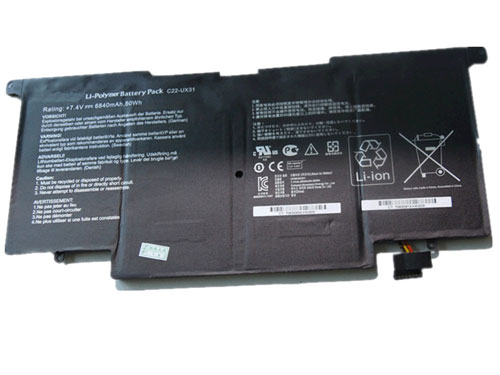 Compatible laptop battery asus  for ZenBook-UX31A-Series 