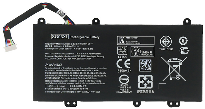 Compatible laptop battery hp  for Envy-17T-U000 